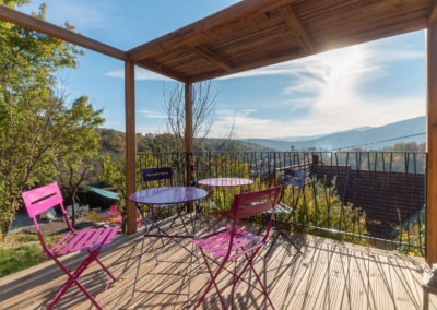 Terrasse skyloft et vue imprenable